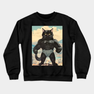 Muscle Meow: The Adorably Buff Felines - Boss Crewneck Sweatshirt